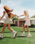 Youth Sasha Skirt - Putting Green/White Retro