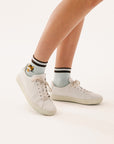 Happy Golfer Quarter Sock - Blue Sky Horse