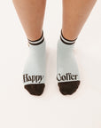 Happy Golfer Quarter Sock - Blue Sky Horse