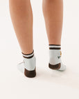 Happy Golfer Quarter Sock - Blue Sky Horse