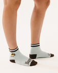 Happy Golfer Quarter Sock - Blue Sky Horse