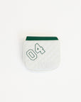 Small mallet cover with a smiley face design on a white background