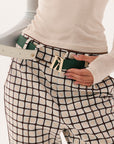 Country Club Belt - White/Green