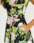 Jordan Dress - Black Floral