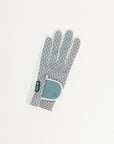 Textured Fore All Golf Glove with a retro pattern with a blue patch on a white background