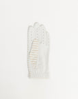 Fore All angora fore stripe glove with a green label on a white background