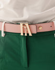 Country Club Belt - Bourbon/Pink