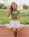 Youth Sasha Skirt - Pink/White Checkered