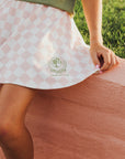 Youth Sasha Skirt - Pink/White Checkered