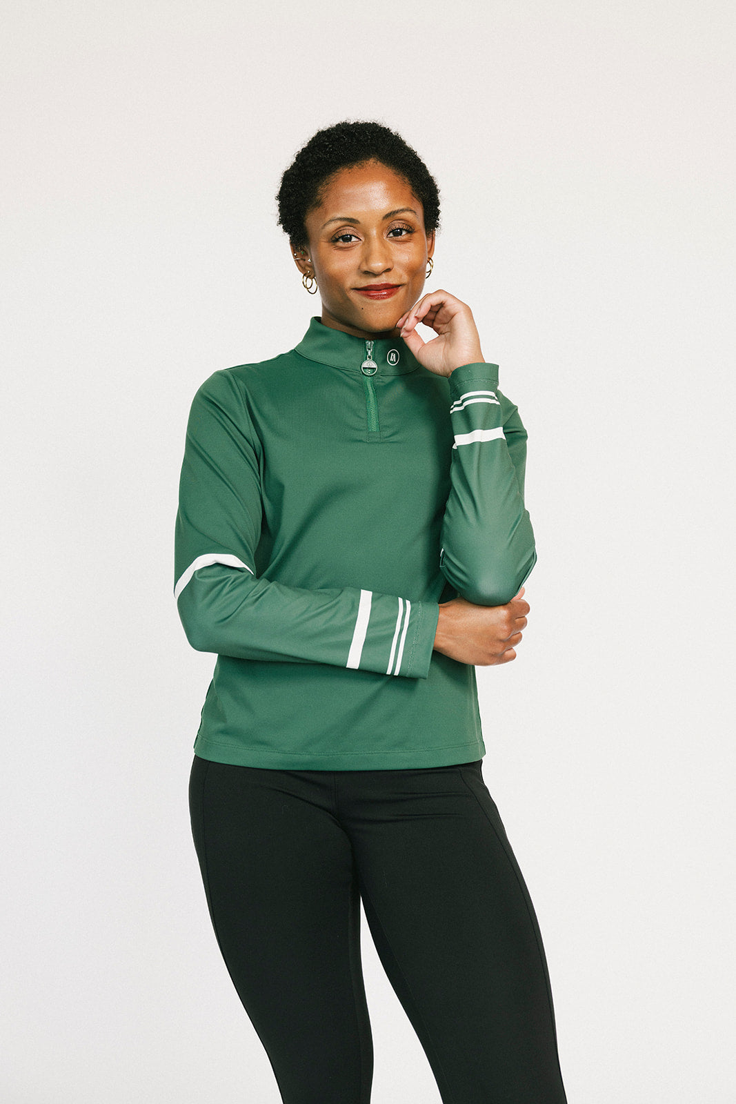 Micky Quarter Zip - Green – foreall.com