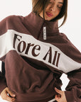 Fore All Zip-Up - Bourbon