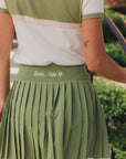 Palm Pleat Skirt - Putting Green