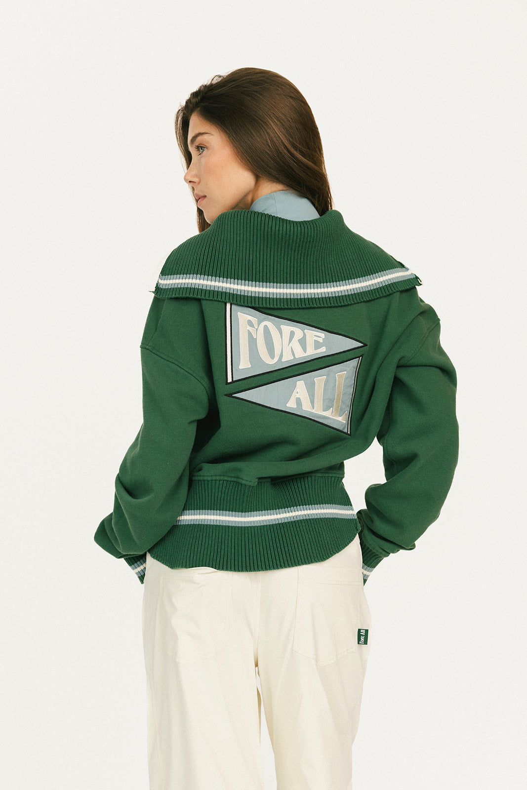 Harvard Half Zip - Green – foreall.com