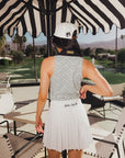 Barbie Top - White/Black Chevron