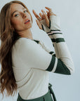 Royal Ribbed Long Sleeve - Cream