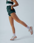 George Skirt - Green / White Stripes