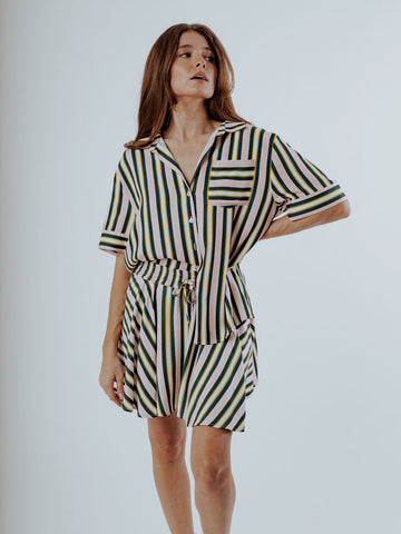 Willow Button Up - Striped