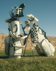 Fore All X Ghost Golf Bag - Green Checkered