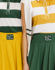 Moore Polo - Green/White Stripes