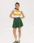Moore Polo - Mustard/White Stripes