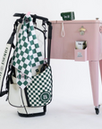 Fore All X Ghost Golf Magnetic Towel - Green Checkered