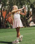 Youth Sasha Skirt - Pink/White Checkered