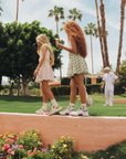 Youth Sasha Skirt - Putting Green/White Retro