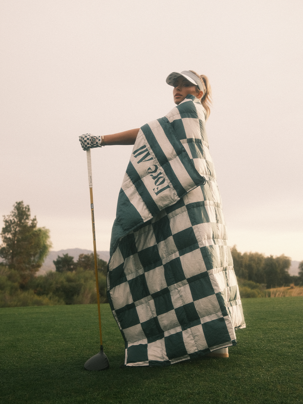 Mother Puffer Cart Blanket - Green Checkered – foreall.com