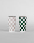 Prezzy Tumbler - Green/White Checkered