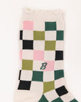 MAUDE RUFFLE SOCK - BARBIE CHECKERED — B1A1071.jpg
