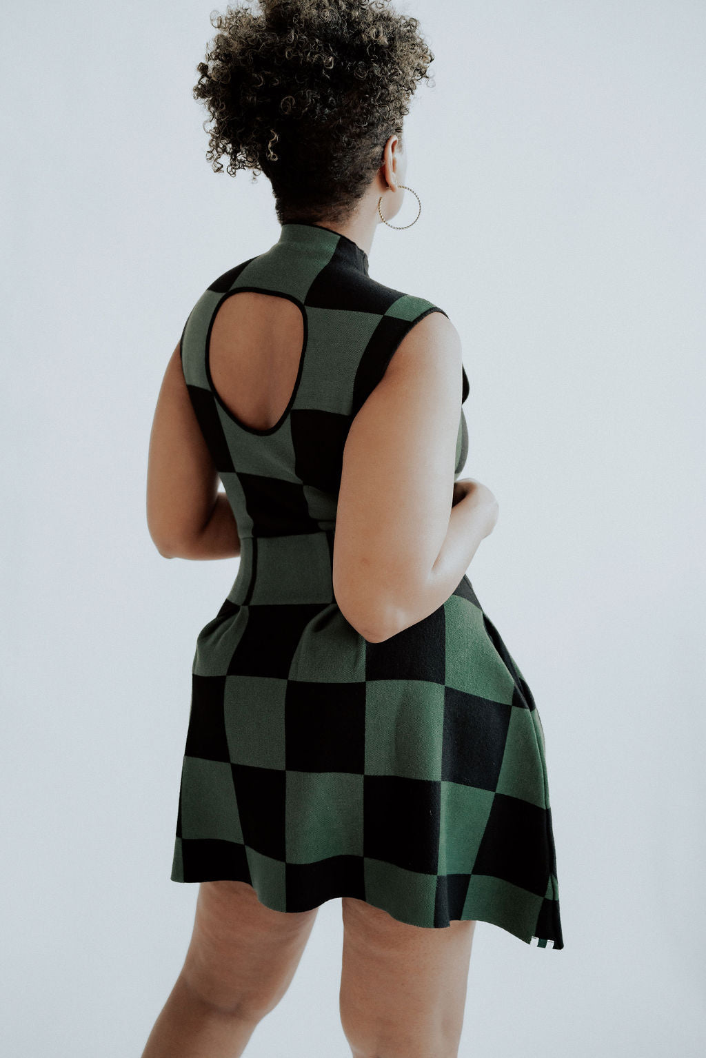 Mckell Dress - Green/Black Checkered XXL Mckell Dress - Green/Black Checkered XXL