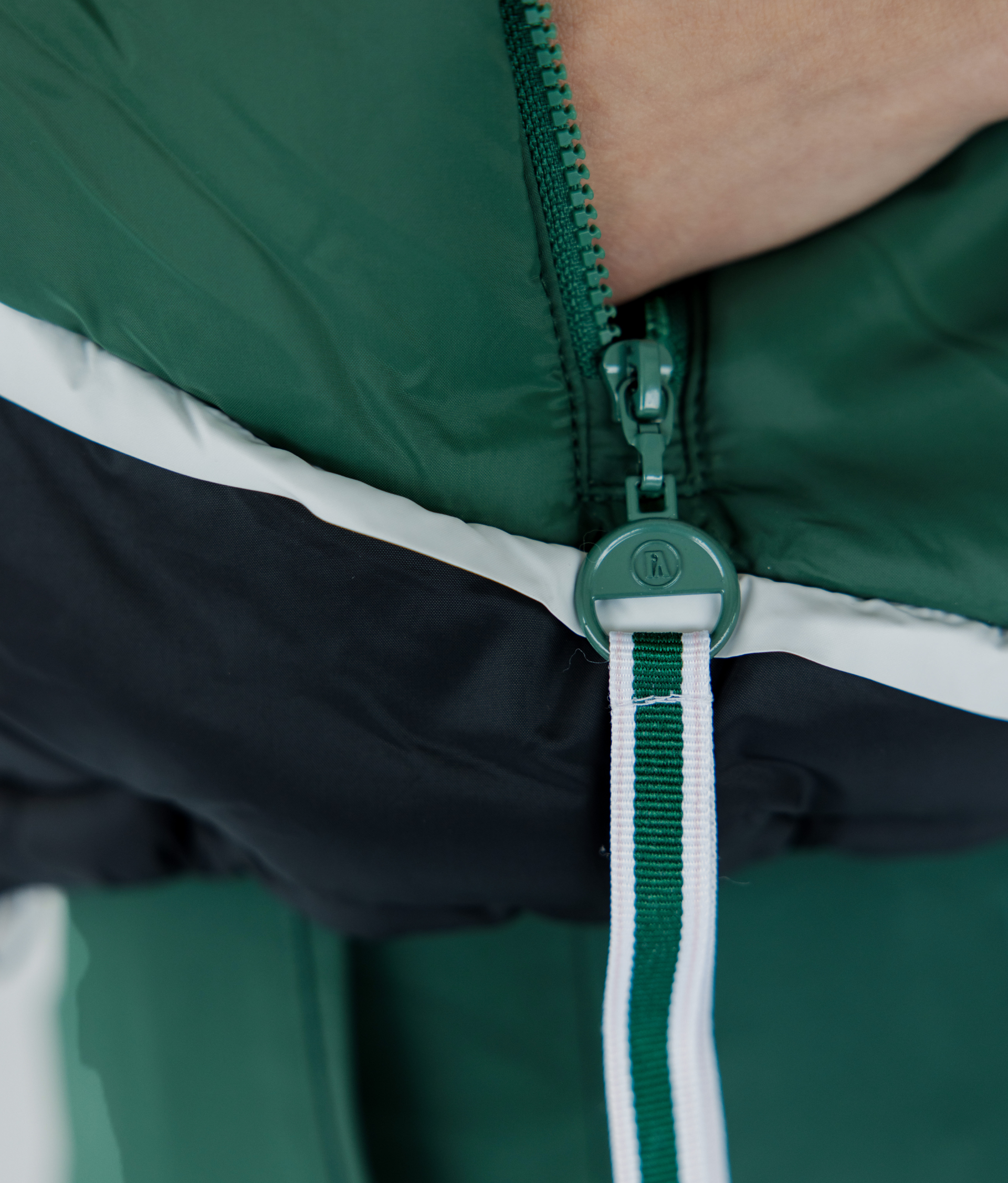 Jackie Moon Vest - Chevron Green – foreall.com