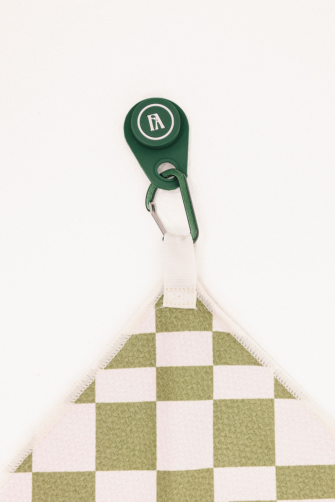 Magnet Golf Towel - Pink/White Checkered