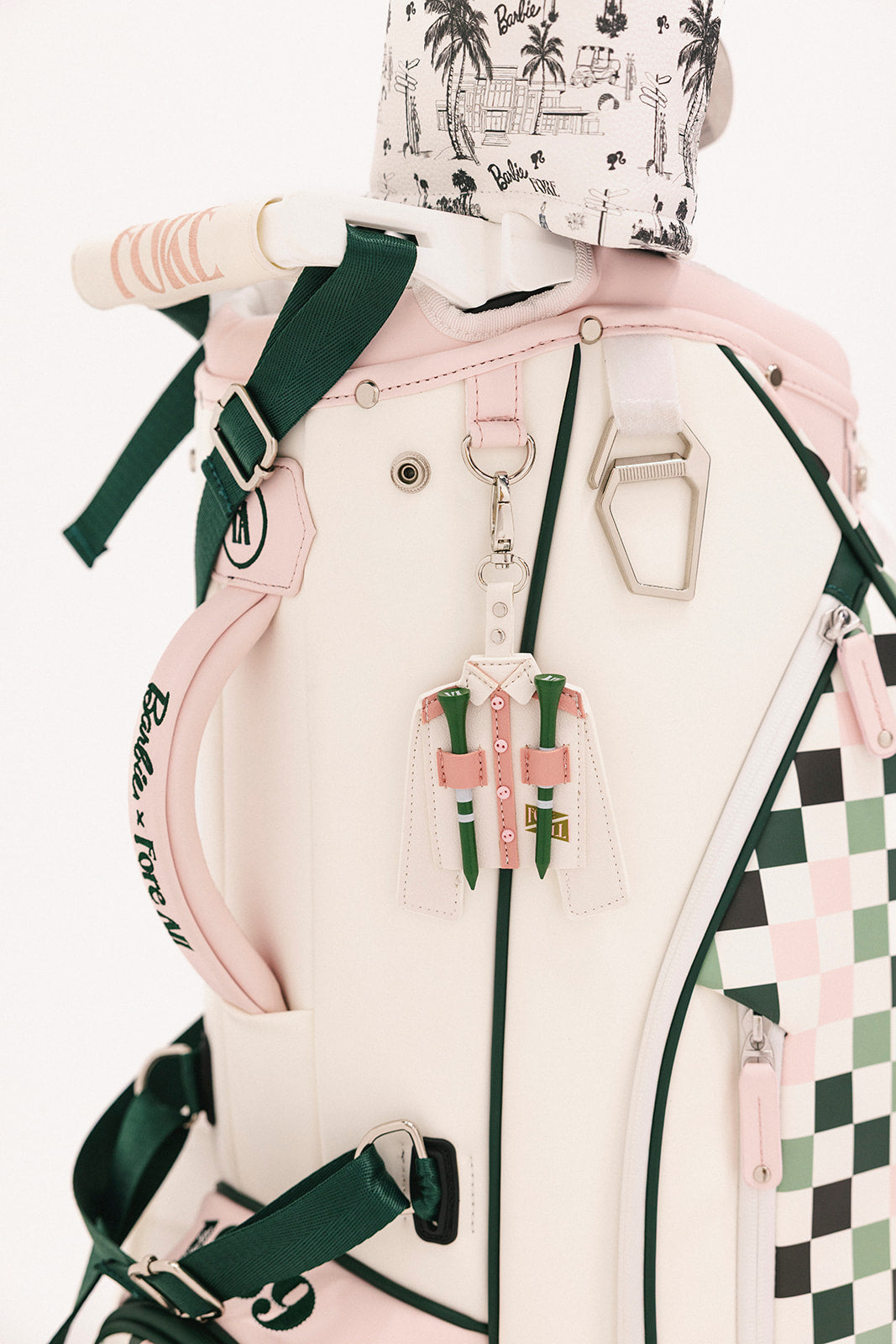 Barbie Golf Bag - Pink/White Checkered – foreall.com