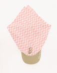 Lady Scarf Hat - Pink/White Checkered