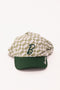 Lady Scarf Hat - Putting Green/White Checkered