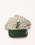 Lady Scarf Hat - Putting Green/White Checkered