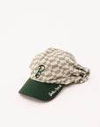 Lady Scarf Hat - Putting Green/White Checkered