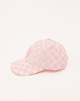 Cass Hat - Pink/White Checkered