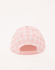 Cass Hat - Pink/White Checkered