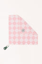 Magnet Golf Towel - Pink/White Checkered