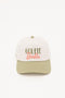 Golfie Barbie Hat - Putting Green/White