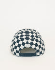 Cass Hat - Indigo/White Checkered