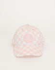Cass Hat - Pink/White Checkered