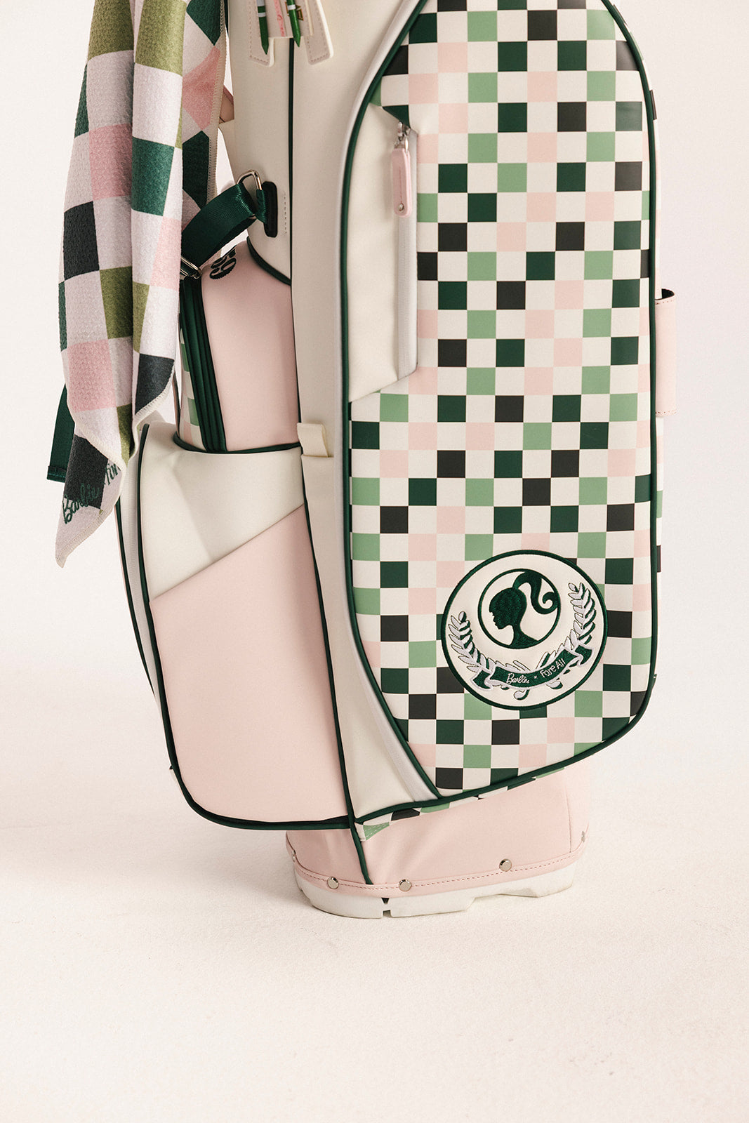 Barbie Golf Bag - Pink/White Checkered