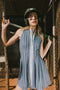 Indigo Pinstripe