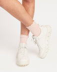 Reef Ruffle Sock - Pink