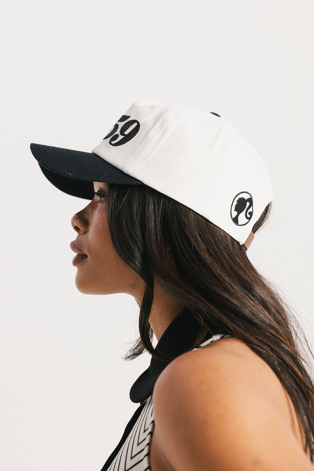 1959 Hat - 1959 White/Black