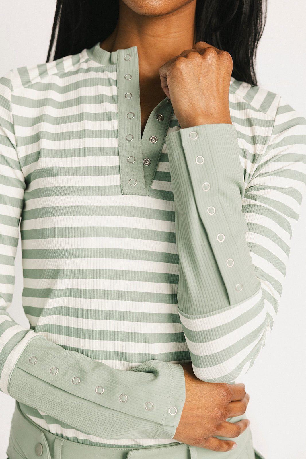 Marlin Long Sleeve - Sea Stripes