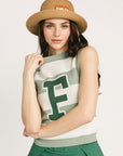 Sailor Sweater Vest - Sea/Sugar Stripes